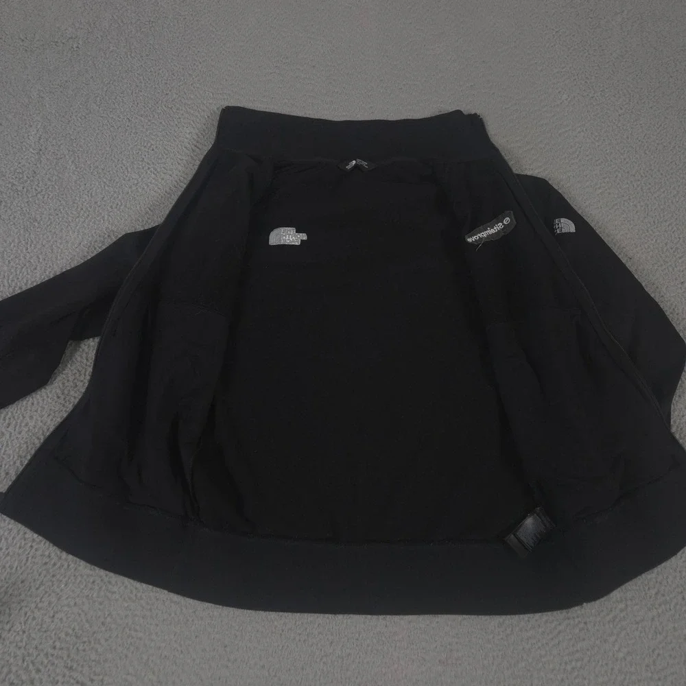 The North Face Jacket Mens Medium Black Tech Full-Zip Fleece Siteimprove Logo